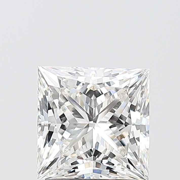 2.00 Carat Princess Shaped, Ideal Cut, F Color, VS1 Clarity, IGI Certified Lab Grown Diamond