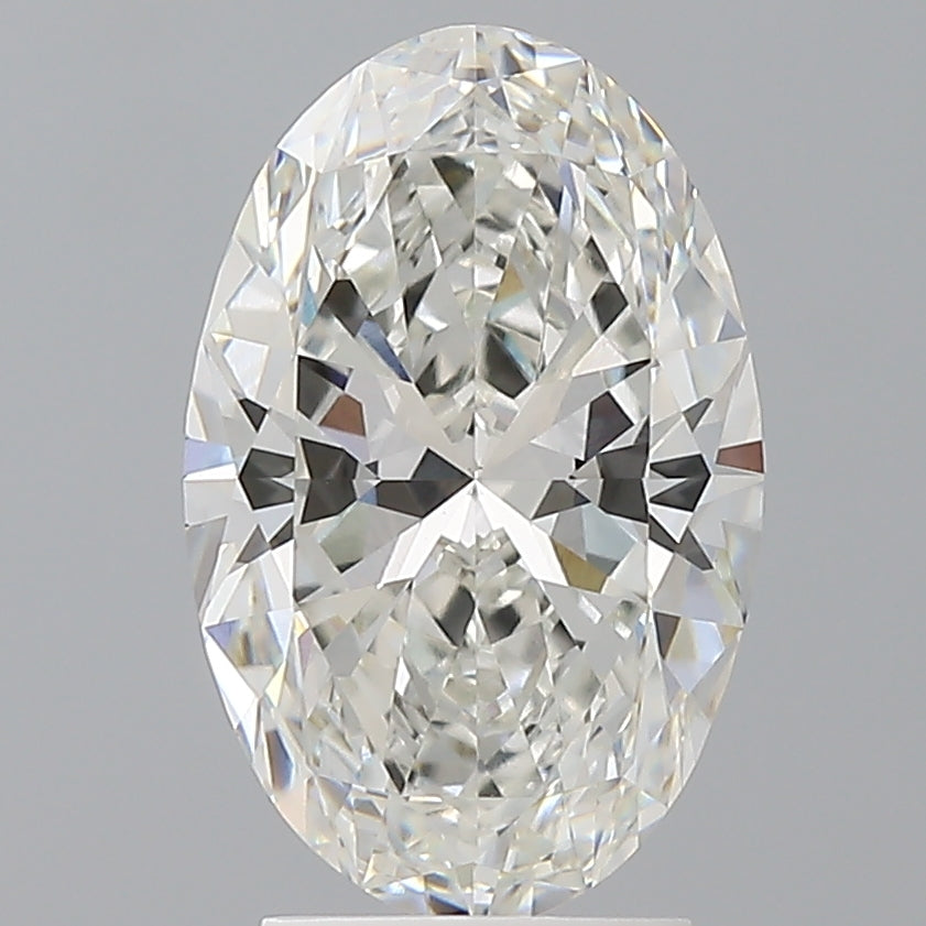 3.10 Carat Oval Shaped, Ideal Cut, F Color, VVS2 Clarity, IGI Certified Lab Grown Diamond