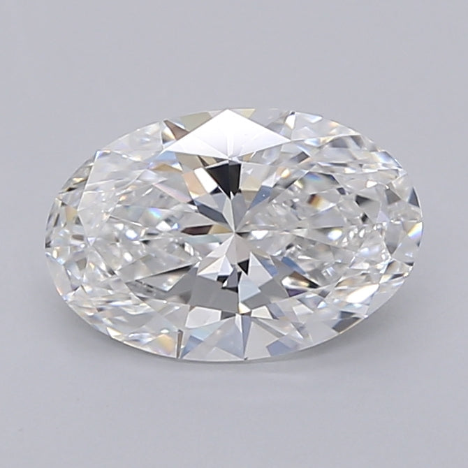 1.51 Carat Oval Shaped, Ideal Cut, D Color, VVS2 Clarity, IGI Certified Lab Grown Diamond