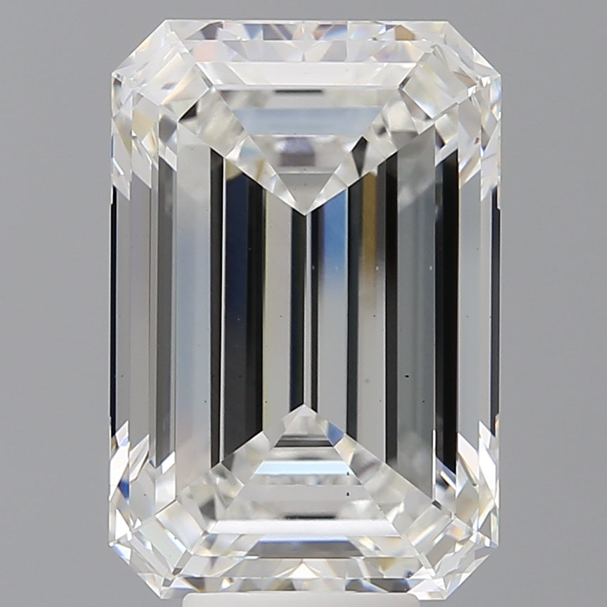 9.06 Carat Emerald Shaped, Ideal Cut, E Color, VS2 Clarity, IGI Certified Lab Grown Diamond
