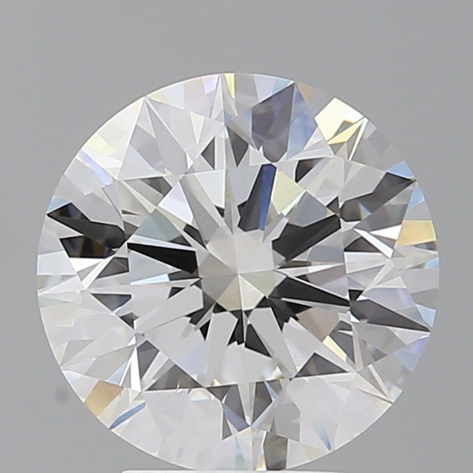 4.07 Carat Round Shaped, Ideal Cut, E Color, VVS2 Clarity, IGI Certified Lab Grown Diamond