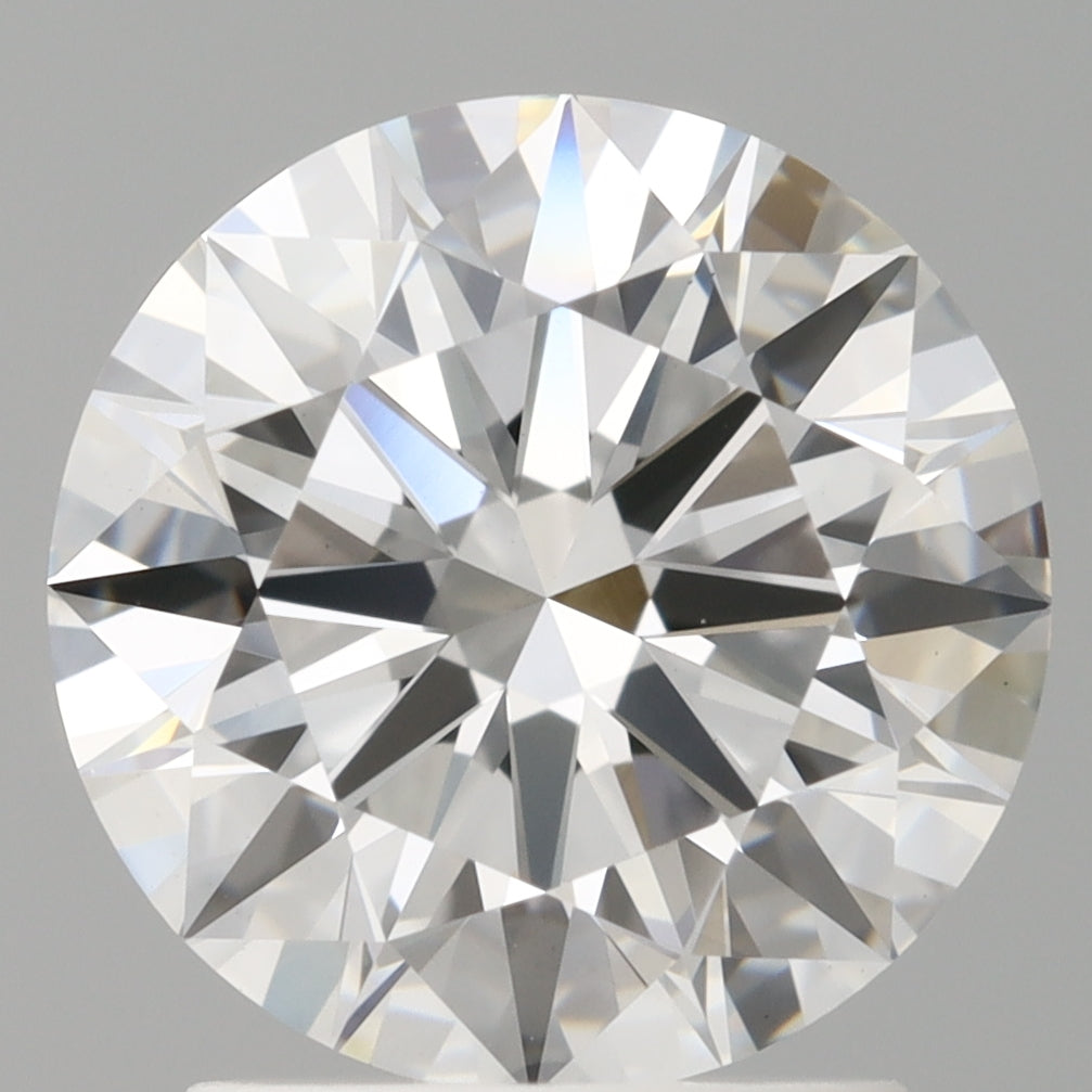 2.10 Carat Round Shaped, Ideal Cut, E Color, VVS2 Clarity, IGI Certified Lab Grown Diamond