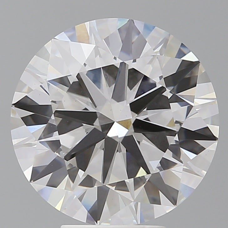 6.04 Carat Round Shaped, Excellent Cut, F Color, VS1 Clarity, IGI Certified Lab Grown Diamond