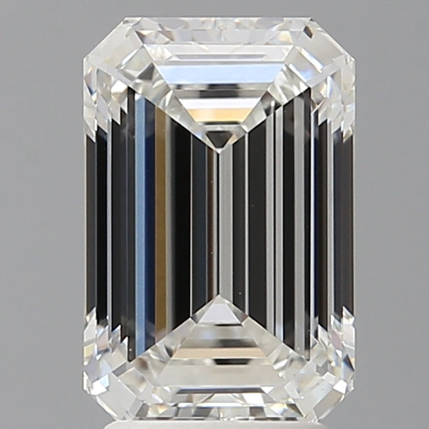 3.02 Carat Emerald Shaped, Ideal Cut, F Color, VVS2 Clarity, IGI Certified Lab Grown Diamond
