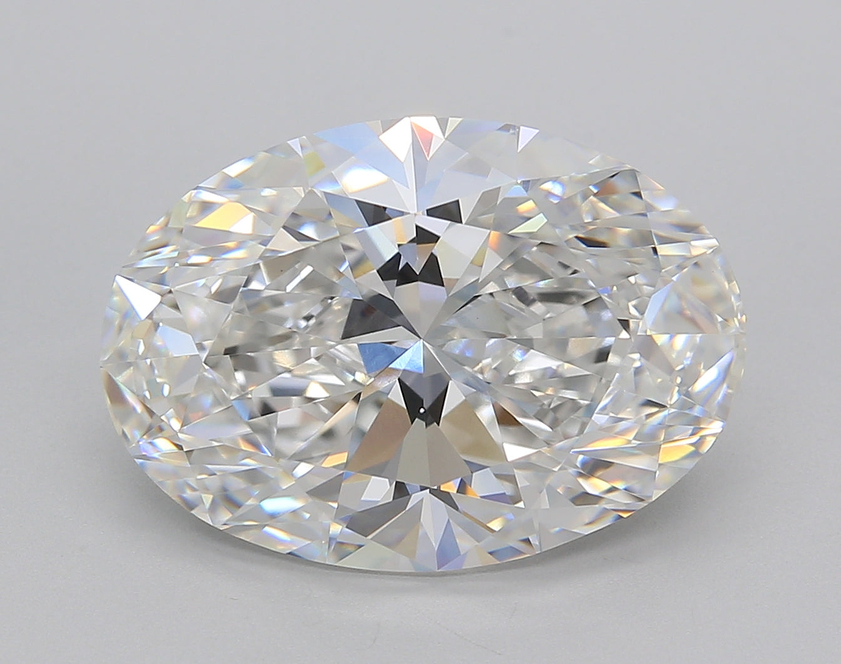 8.02 Carat Oval Shaped, Excellent Cut, F Color, VVS2 Clarity, IGI Certified Lab Grown Diamond