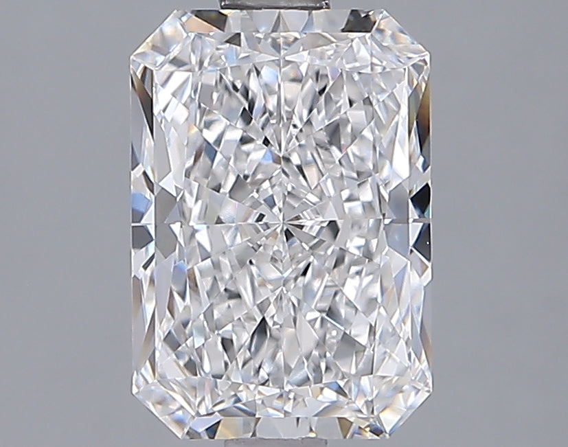 2.04 Carat Radiant Shaped, Ideal Cut, D Color, VVS1 Clarity, IGI Certified Lab Grown Diamond