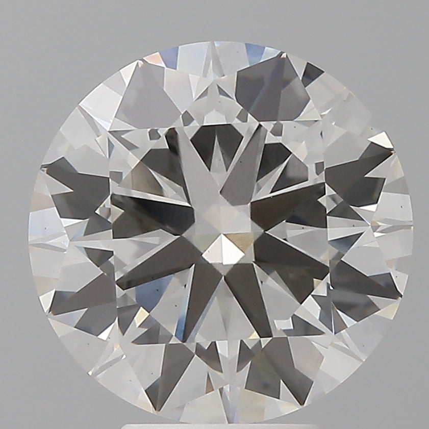 5.54 Carat Round Shaped, Excellent Cut, F Color, VS2 Clarity, IGI Certified Lab Grown Diamond