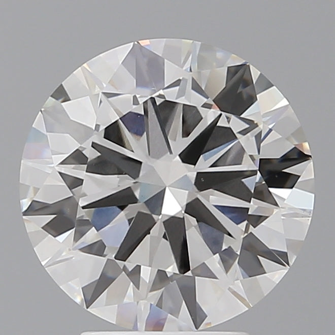4.03 Carat Round Shaped, Excellent Cut, F Color, VVS2 Clarity, IGI Certified Lab Grown Diamond
