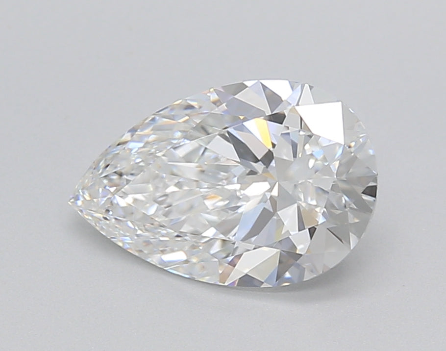 1.52 Carat Pear Shaped, Ideal Cut, E Color, VVS2 Clarity, GIA Certified Lab Grown Diamond