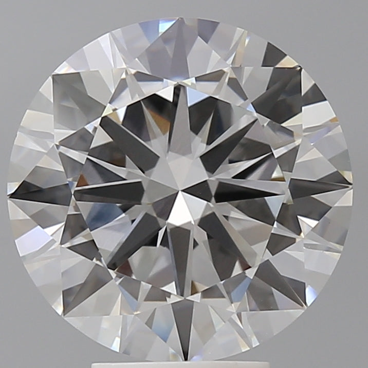 5.51 Carat Round Shaped, Excellent Cut, F Color, VVS2 Clarity, IGI Certified Lab Grown Diamond