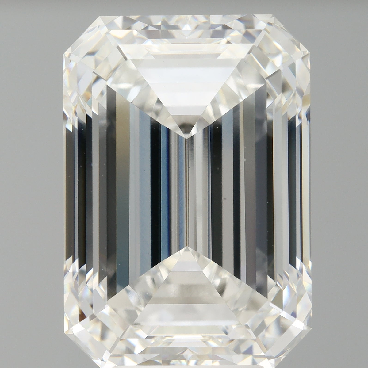 8.09 Carat Emerald Shaped, Ideal Cut, F Color, VVS2 Clarity, IGI Certified Lab Grown Diamond