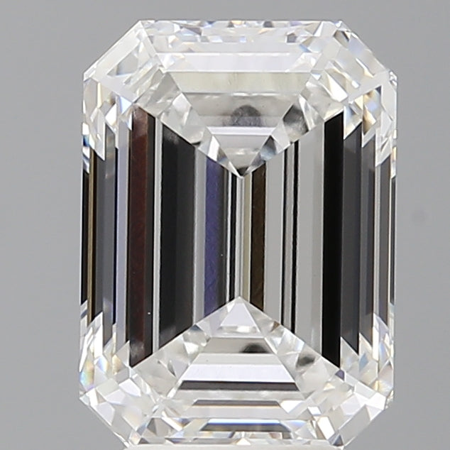 4.06 Carat Emerald Shaped, Ideal Cut, E Color, VVS2 Clarity, IGI Certified Lab Grown Diamond
