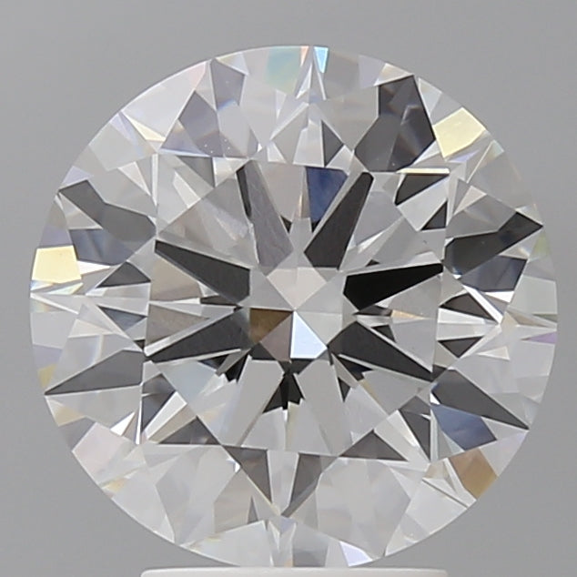 4.04 Carat Round Shaped, Ideal Cut, E Color, VVS2 Clarity, IGI Certified Lab Grown Diamond