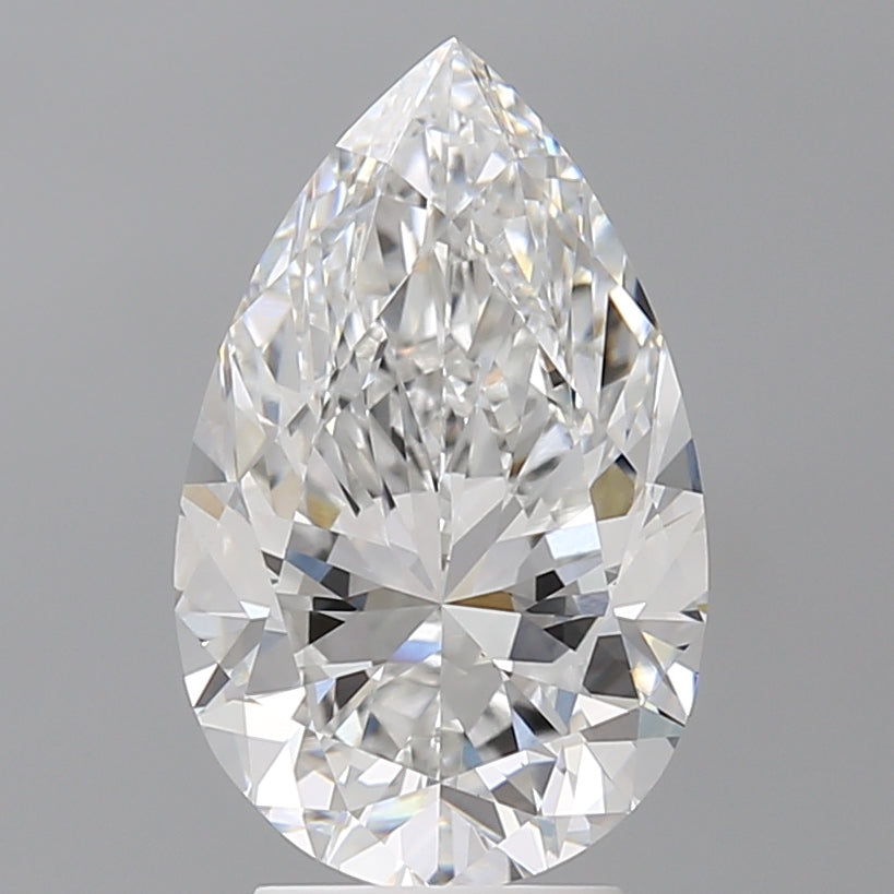 4.01 Carat Pear Shaped, Excellent Cut, E Color, VS1 Clarity, IGI Certified Lab Grown Diamond