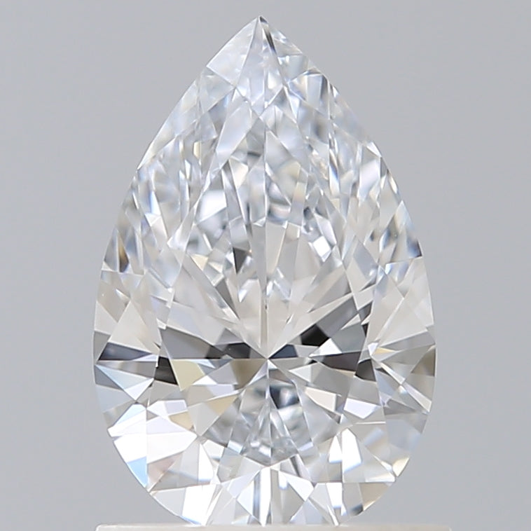 1.02 Carat Pear Shaped, Ideal Cut, E Color, VVS2 Clarity, IGI Certified Lab Grown Diamond