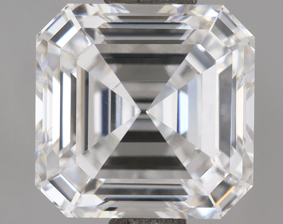 2.01 Carat Asscher Shaped, Ideal Cut, D Color, VVS1 Clarity, IGI Certified Lab Grown Diamond