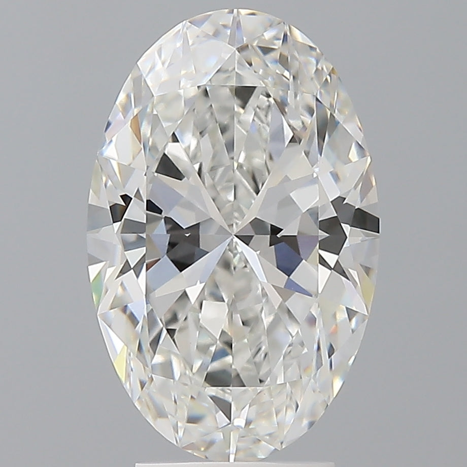 4.03 Carat Oval Shaped, Ideal Cut, F Color, VVS2 Clarity, IGI Certified Lab Grown Diamond