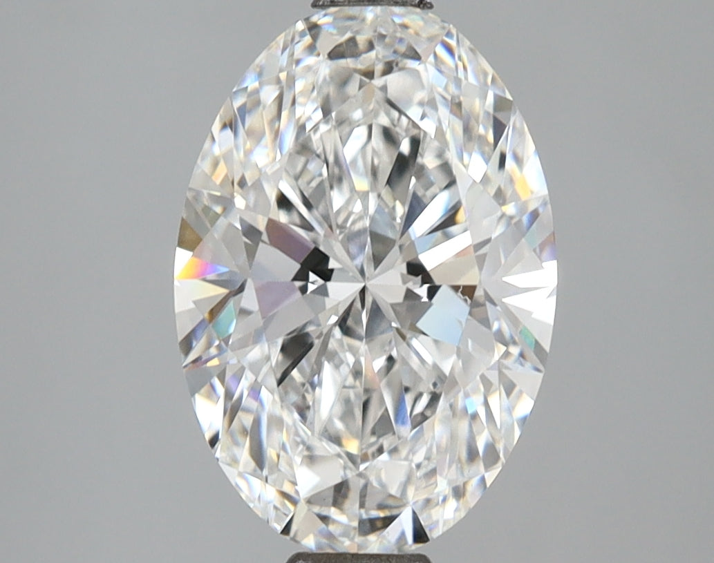 2.52 Carat Oval Shaped, Ideal Cut, E Color, VS1 Clarity, IGI Certified Lab Grown Diamond