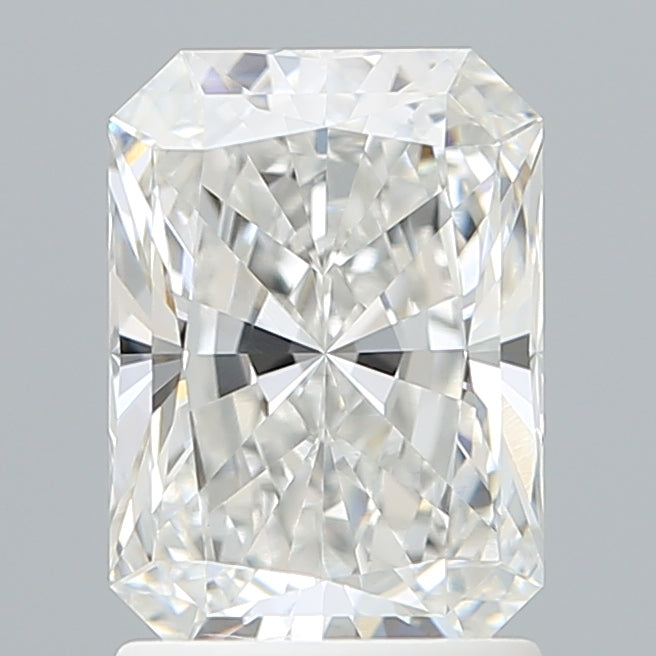 1.72 Carat Radiant Shaped, Ideal Cut, E Color, VVS2 Clarity, IGI Certified Lab Grown Diamond
