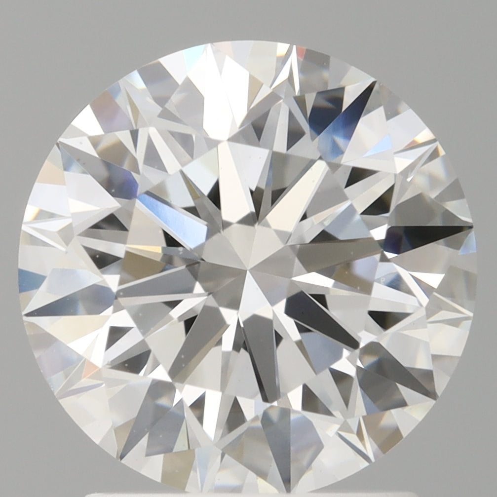 2.10 Carat Round Shaped, Ideal Cut, E Color, VVS2 Clarity, IGI Certified Lab Grown Diamond