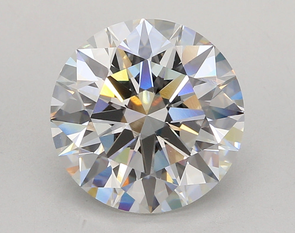 5.04 Carat Round Shaped, Ideal Cut, F Color, VVS2 Clarity, IGI Certified Lab Grown Diamond
