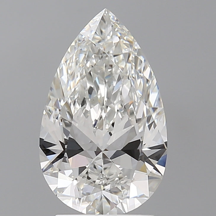 2.50 Carat Pear Shaped, Ideal Cut, E Color, VS1 Clarity, IGI Certified Lab Grown Diamond