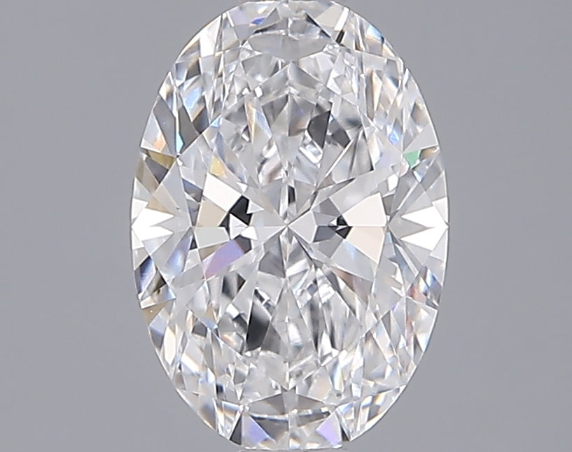 1.57 Carat Oval Shaped, Ideal Cut, D Color, VVS2 Clarity, IGI Certified Lab Grown Diamond