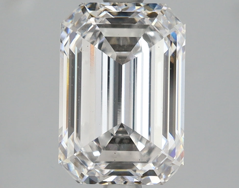 3.06 Carat Emerald Shaped, Ideal Cut, D Color, VS2 Clarity, IGI Certified Lab Grown Diamond