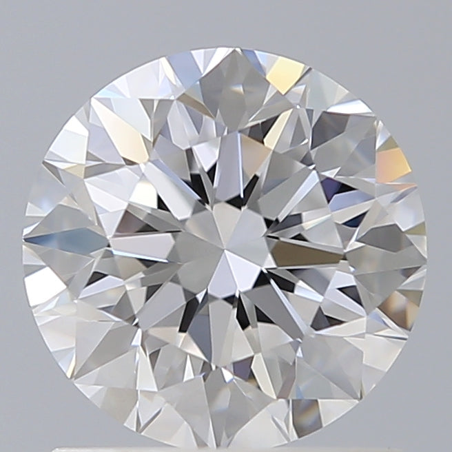 1.28 Carat Round Shaped, Excellent Cut, D Color, VVS2 Clarity, IGI Certified Lab Grown Diamond