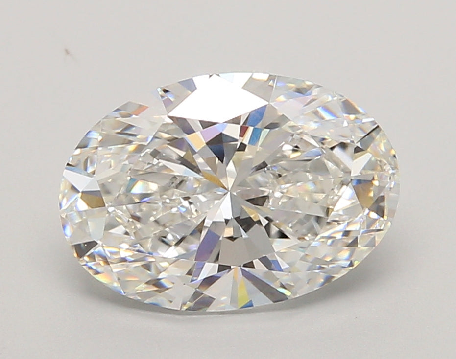 3.05 Carat Oval Shaped, Ideal Cut, E Color, VVS2 Clarity, IGI Certified Lab Grown Diamond