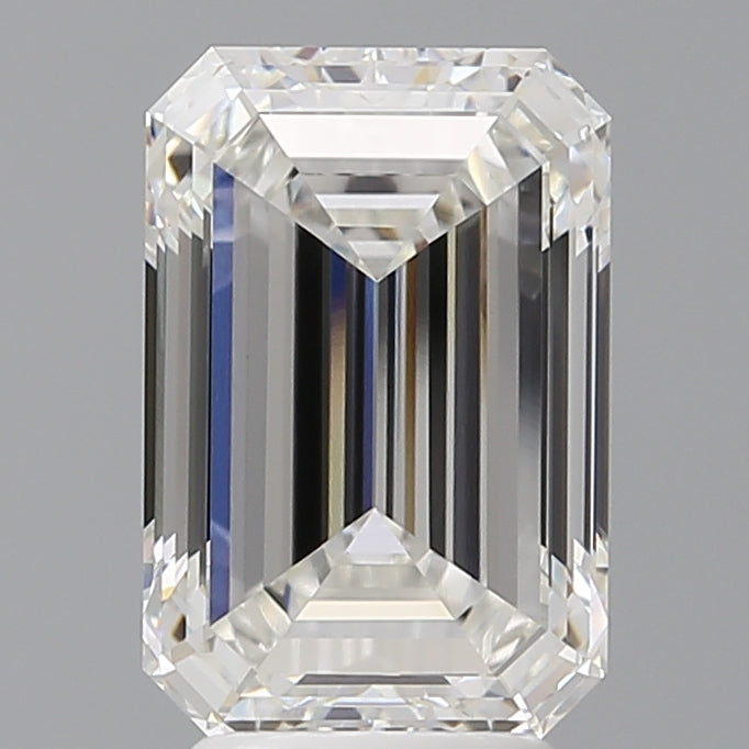 4.09 Carat Emerald Shaped, Excellent Cut, E Color, VVS2 Clarity, IGI Certified Lab Grown Diamond