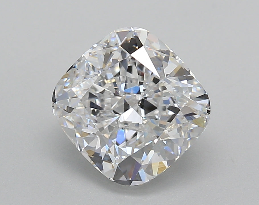 2.50 Carat Cushion Shaped, Very Good Cut, D Color, VS1 Clarity, IGI Certified Lab Grown Diamond
