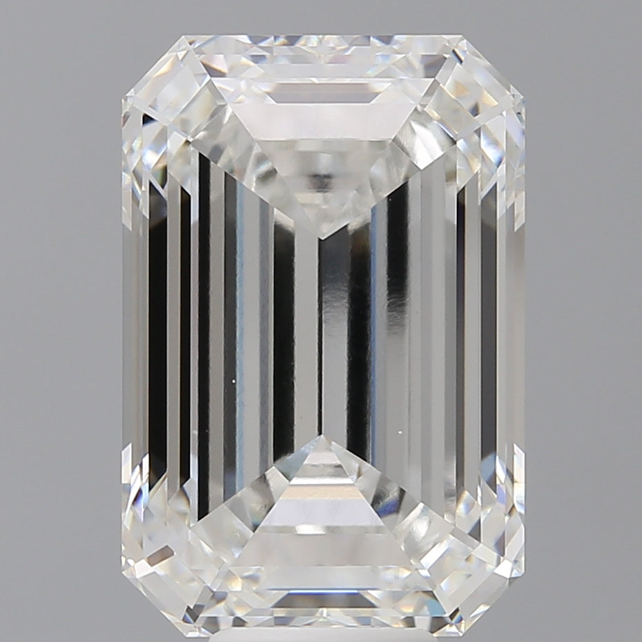 11.09 Carat Emerald Shaped, Ideal Cut, F Color, VS1 Clarity, IGI Certified Lab Grown Diamond
