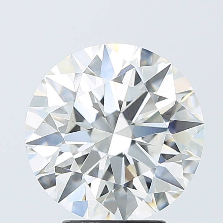 4.10 Carat Round Shaped, Ideal Cut, F Color, VVS2 Clarity, IGI Certified Lab Grown Diamond