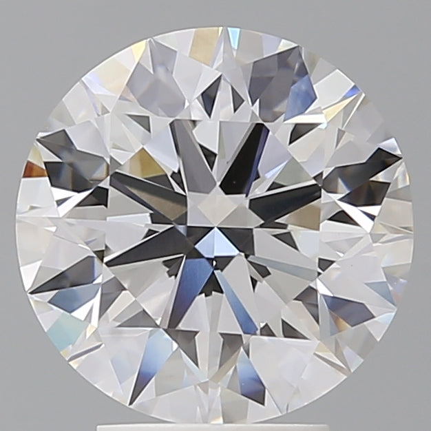 4.08 Carat Round Shaped, Ideal Cut, E Color, VVS2 Clarity, IGI Certified Lab Grown Diamond