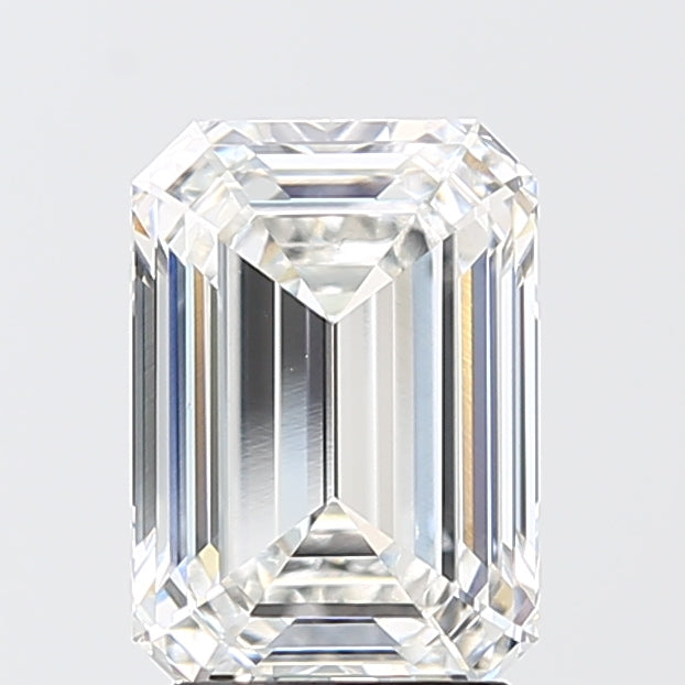 2.60 Carat Emerald Shaped, Ideal Cut, E Color, VS1 Clarity, IGI Certified Lab Grown Diamond