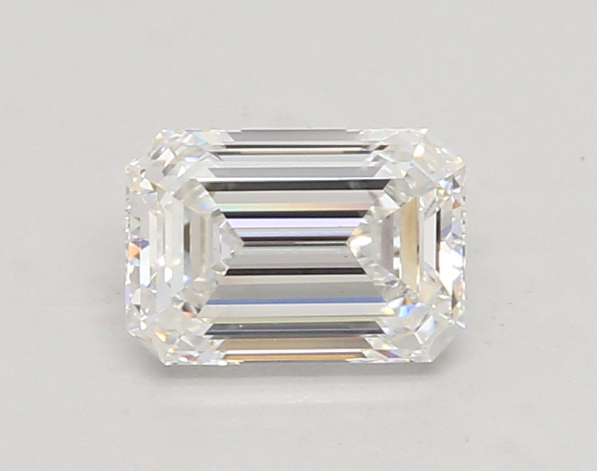 1.31 Carat Emerald Shaped, Ideal Cut, E Color, VS1 Clarity, IGI Certified Lab Grown Diamond