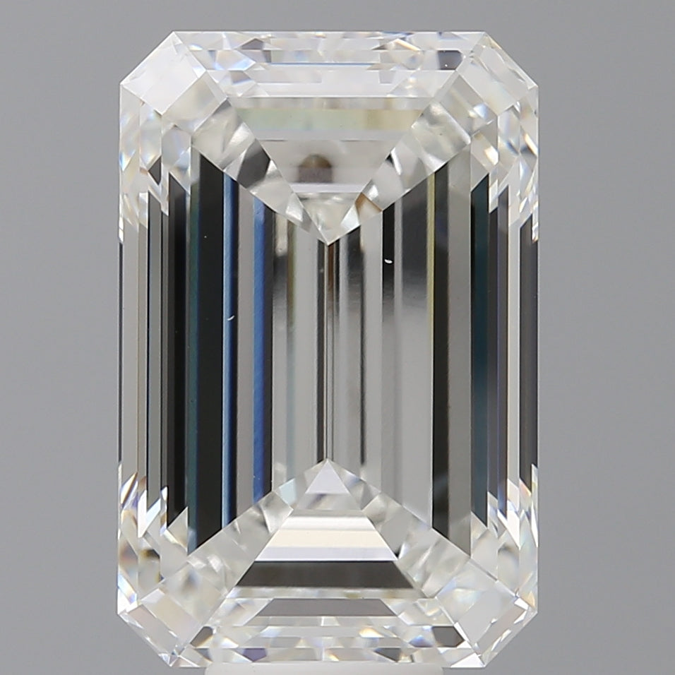 12.07 Carat Emerald Shaped, Ideal Cut, F Color, VS1 Clarity, IGI Certified Lab Grown Diamond