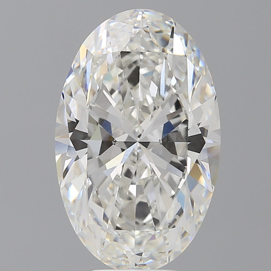 6.57 Carat Oval Shaped, Ideal Cut, F Color, VVS2 Clarity, IGI Certified Lab Grown Diamond