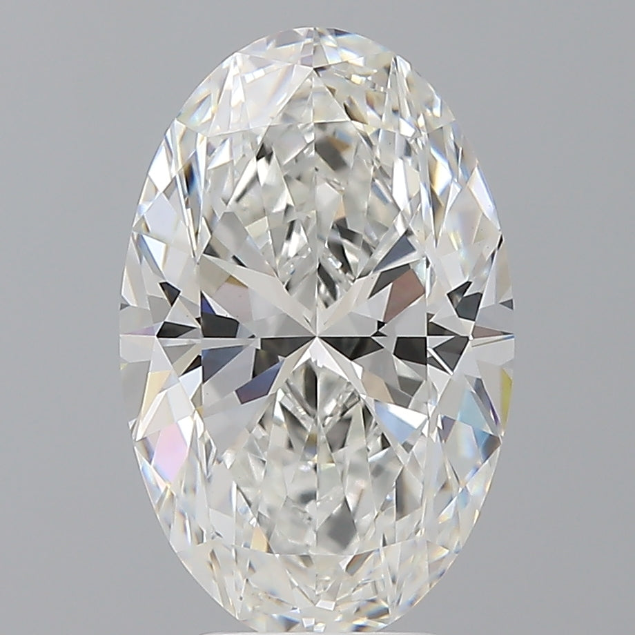 4.02 Carat Oval Shaped, Ideal Cut, E Color, VVS2 Clarity, IGI Certified Lab Grown Diamond