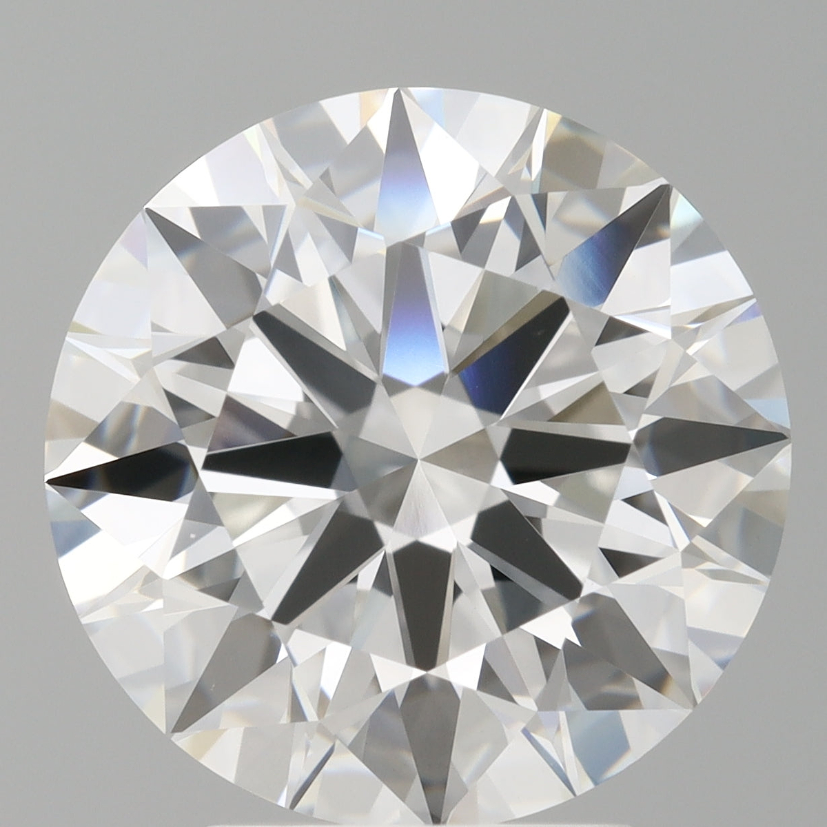 4.10 Carat Round Shaped, Ideal Cut, E Color, VVS2 Clarity, IGI Certified Lab Grown Diamond