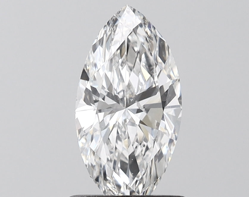 1.07 Carat Marquise Shaped, Ideal Cut, D Color, VVS2 Clarity, IGI Certified Lab Grown Diamond