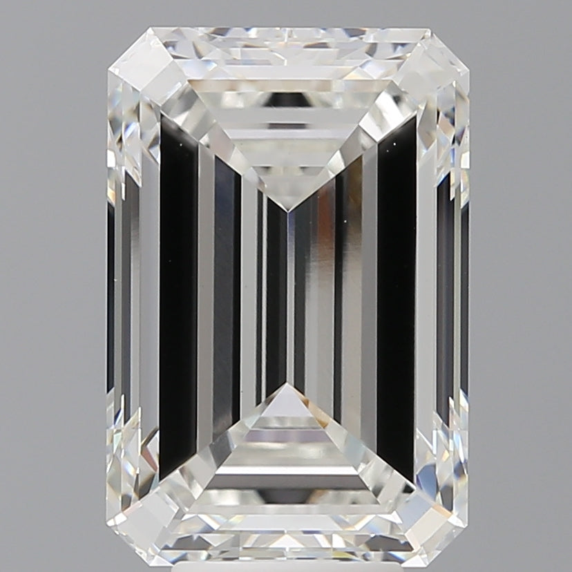 8.04 Carat Emerald Shaped, Excellent Cut, F Color, VVS2 Clarity, IGI Certified Lab Grown Diamond
