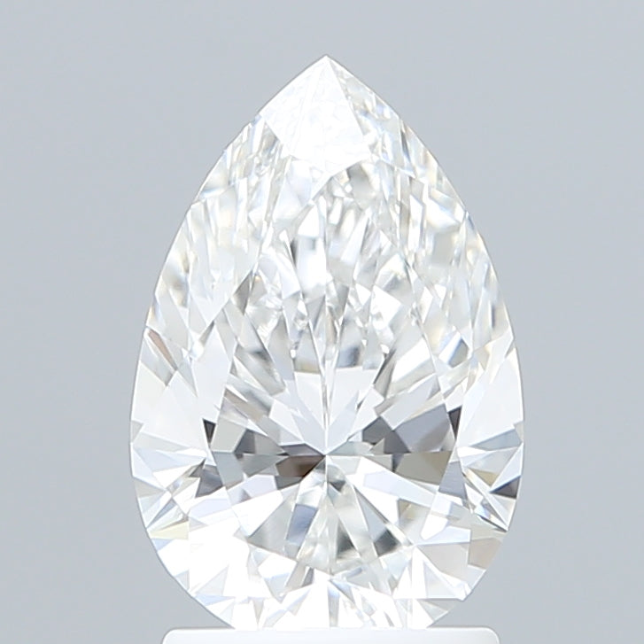 1.87 Carat Pear Shaped, Ideal Cut, E Color, VVS2 Clarity, IGI Certified Lab Grown Diamond