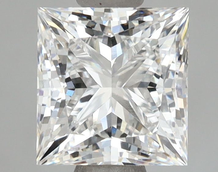 1.90 Carat Princess Shaped, Excellent Cut, E Color, VVS1 Clarity, IGI Certified Lab Grown Diamond