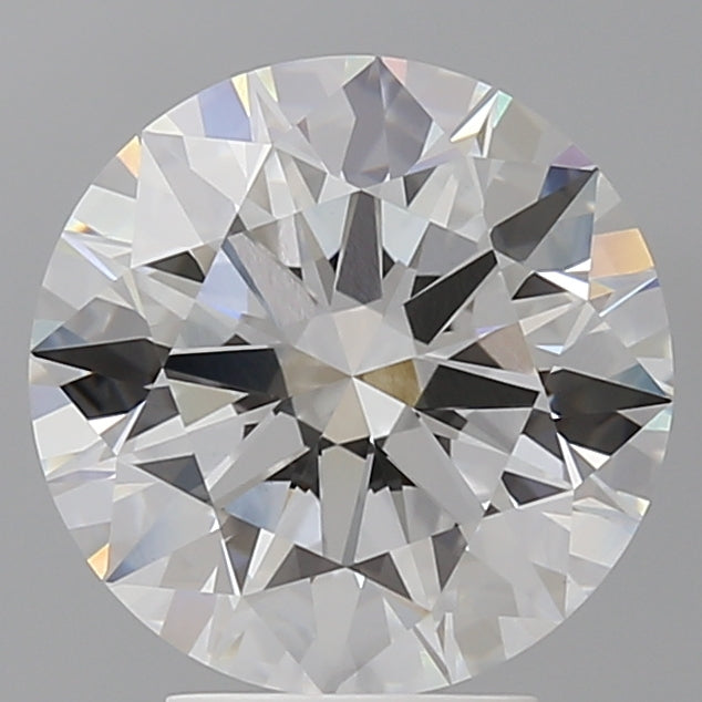 4.05 Carat Round Shaped, Ideal Cut, E Color, VVS2 Clarity, IGI Certified Lab Grown Diamond