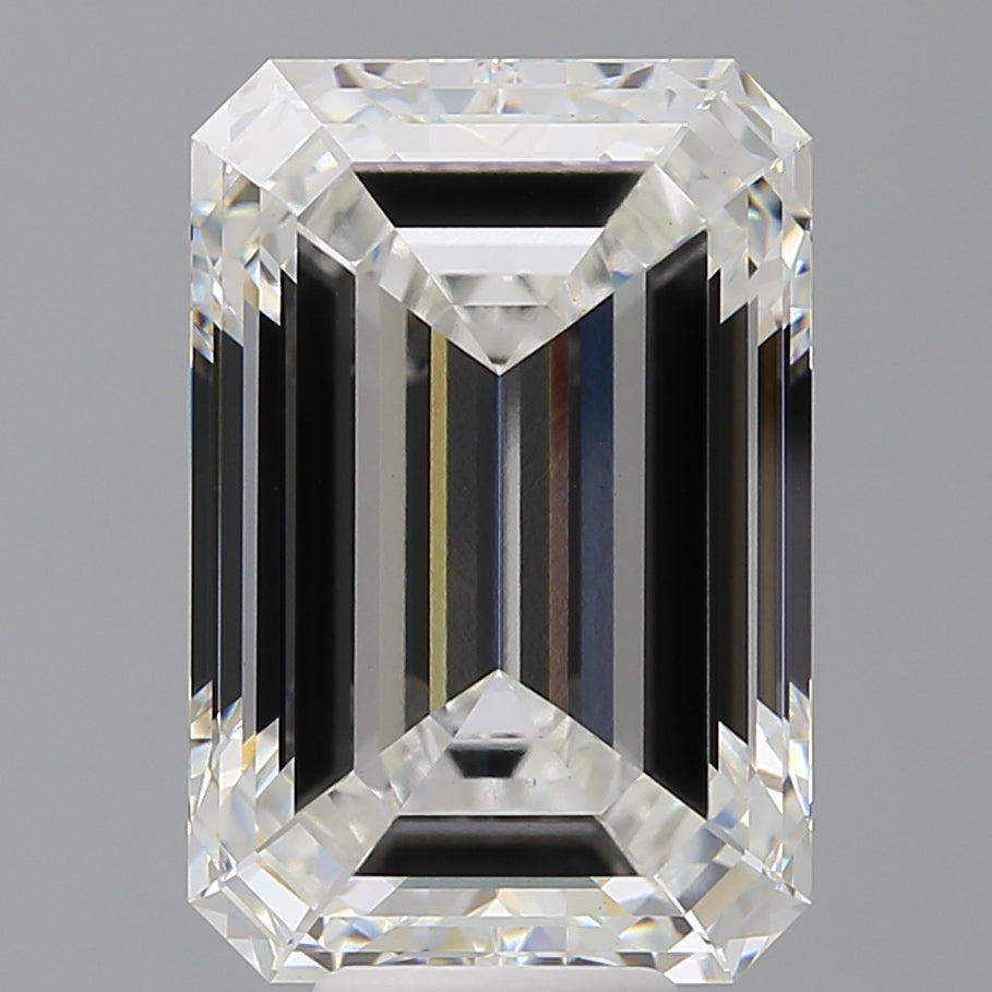 10.07 Carat Emerald Shaped, Ideal Cut, F Color, VS1 Clarity, IGI Certified Lab Grown Diamond