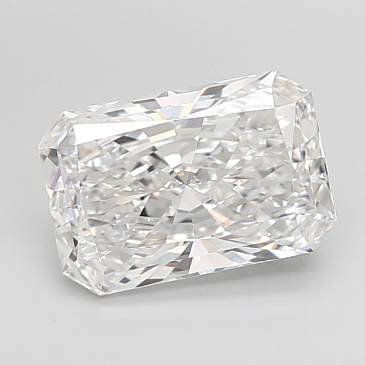 3.92 Carat Radiant Shaped, Ideal Cut, D Color, VVS2 Clarity, IGI Certified Lab Grown Diamond