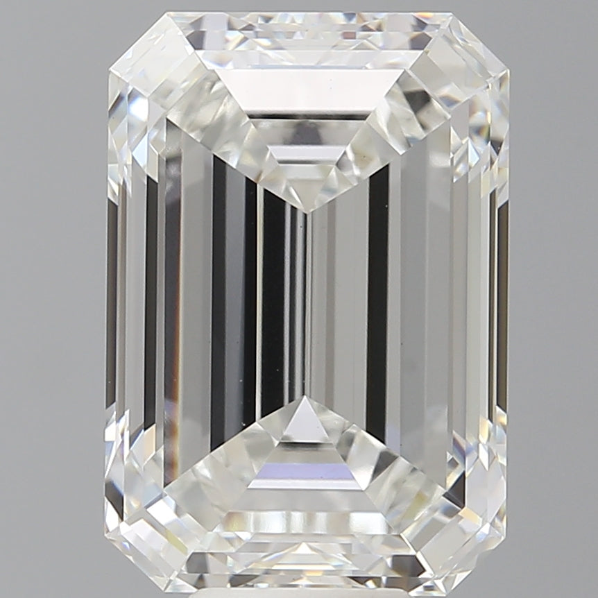 10.00 Carat Emerald Shaped, Excellent Cut, F Color, VVS2 Clarity, IGI Certified Lab Grown Diamond