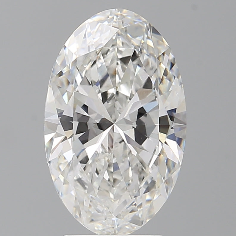 3.60 Carat Oval Shaped, Ideal Cut, F Color, VVS2 Clarity, IGI Certified Lab Grown Diamond